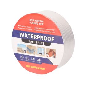 Waterproof Tape for Leaks Aluminum Butyl Tape with Adhesive for RV Repair, Glass Repairs, Air Mattress Patch, Window Caulking, Boat Sealing, Roof Patc (size: 2in x 32.8ft)