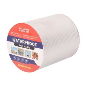 Waterproof Tape for Leaks Aluminum Butyl Tape with Adhesive for RV Repair, Glass Repairs, Air Mattress Patch, Window Caulking, Boat Sealing, Roof Patc (size: 6in x 32.8ft)