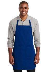 Port Authority Full-Length Two-Pocket Bib Apron A600 (Color: Royal, size: OSFA)