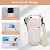 Water Bottle Carrier Bag Neoprene Water Cup Pouch Water Bottle Holder with Adjustable Strap Phone Pocket for Walking Travel Camping