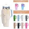 Water Bottle Carrier Bag Neoprene Water Cup Pouch Water Bottle Holder with Adjustable Strap Phone Pocket for Walking Travel Camping