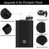 Healter Hip Flask for Men;  Portable Pocket Stainless Steel Flask Whiskey Flask for Outdoor Camping Climbing Hiking Picnic 6oz/8oz