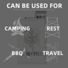 Healter Hip Flask for Men;  Portable Pocket Stainless Steel Flask Whiskey Flask for Outdoor Camping Climbing Hiking Picnic 6oz/8oz